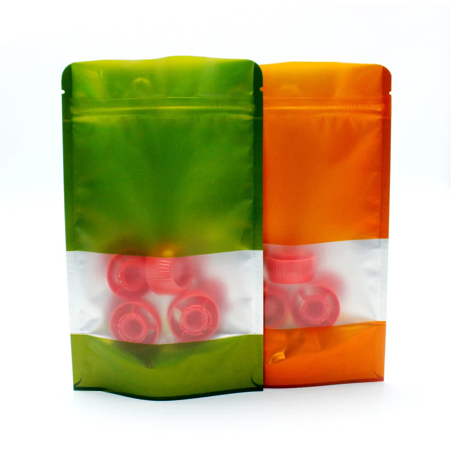 Customized Low MOQ Stand up Pouch Zipper Plastic Packaging Bags for Coffee Tea Nut