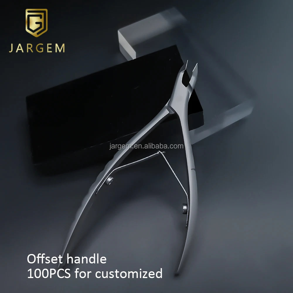 Cuticle Nippers With Nail Pusher Offset Handle Style Cuticle Nail Nippers Nail Tools Support Small MOQ
