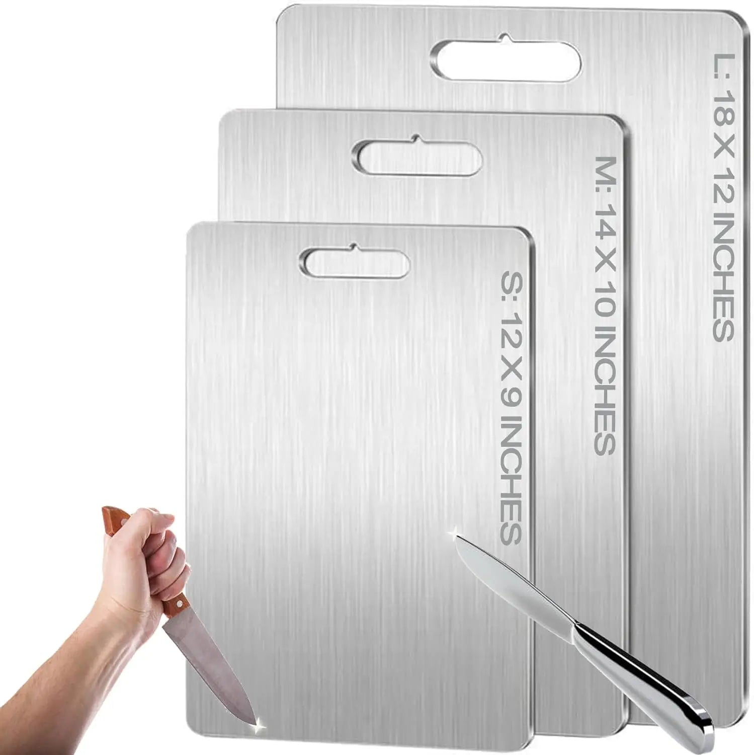 Titanium Cutting Boards Pure Titanium Cutting Boards for Kitchen  Double Sided Titanium Cutting Mat  Non Stick Chopping Board