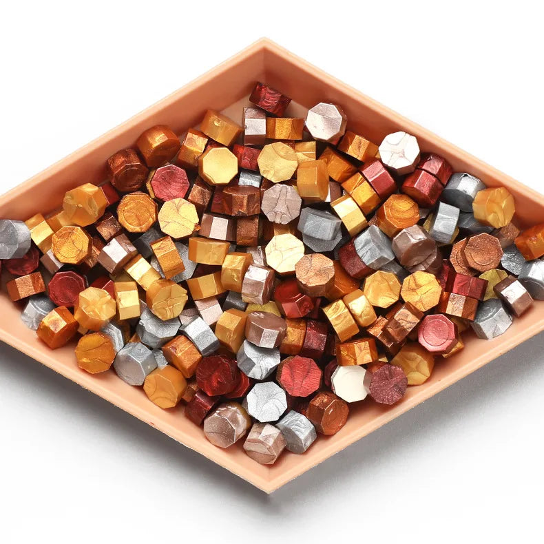 100Pcs Seal Stamp Wax Colorful Beads Wax Seal Stamps for Envelope Wedding Birthday Party Invitation Sealing Wax Drop Shipping