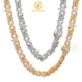 Luxury Fine Jewelry 925 Sterling Silver Vvs Moissanite Custom Hip Hop Cuban Link Chain Moissanite