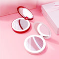 Personalize Travel Portable Cosmetic Hand Held Mini Custom Logo Folding Makeup Compact Pocket Mirror