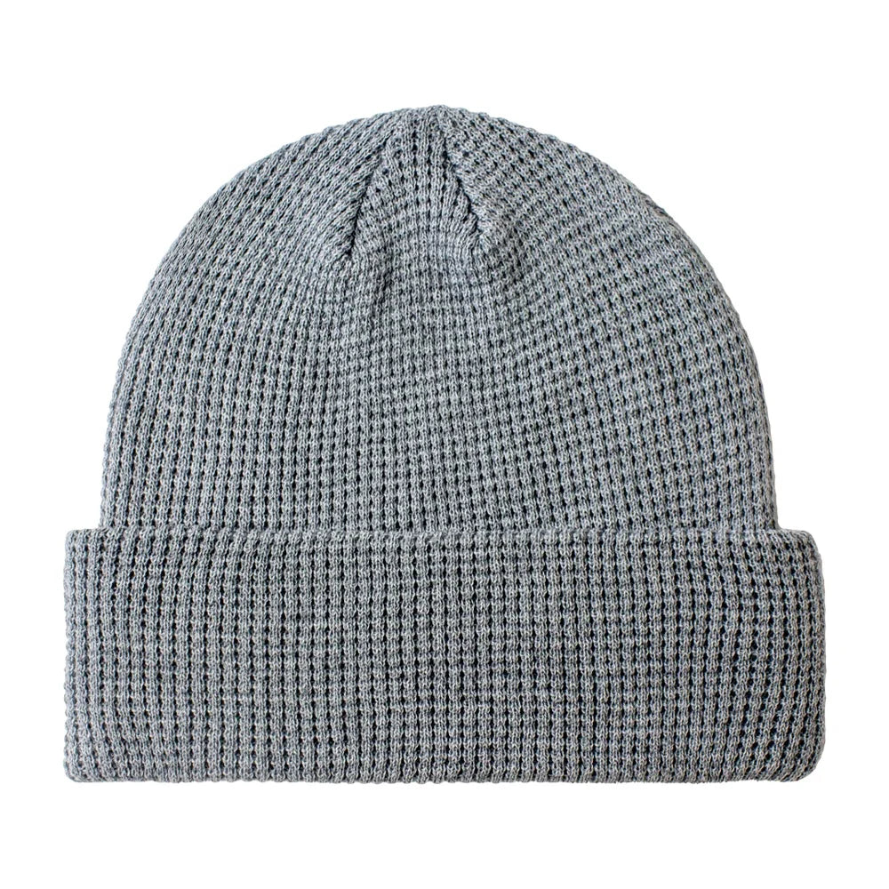 Solid Color Warm Winter Knitted Blank Style Custom Ski Slouchy Cuff Beanie Manufacturer for Men