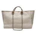 Vintage Tote Hand Bag Larger Capacity Cotton Canvas Tote Bag Women Leisure Outdoor Shoulder Bag Handbag