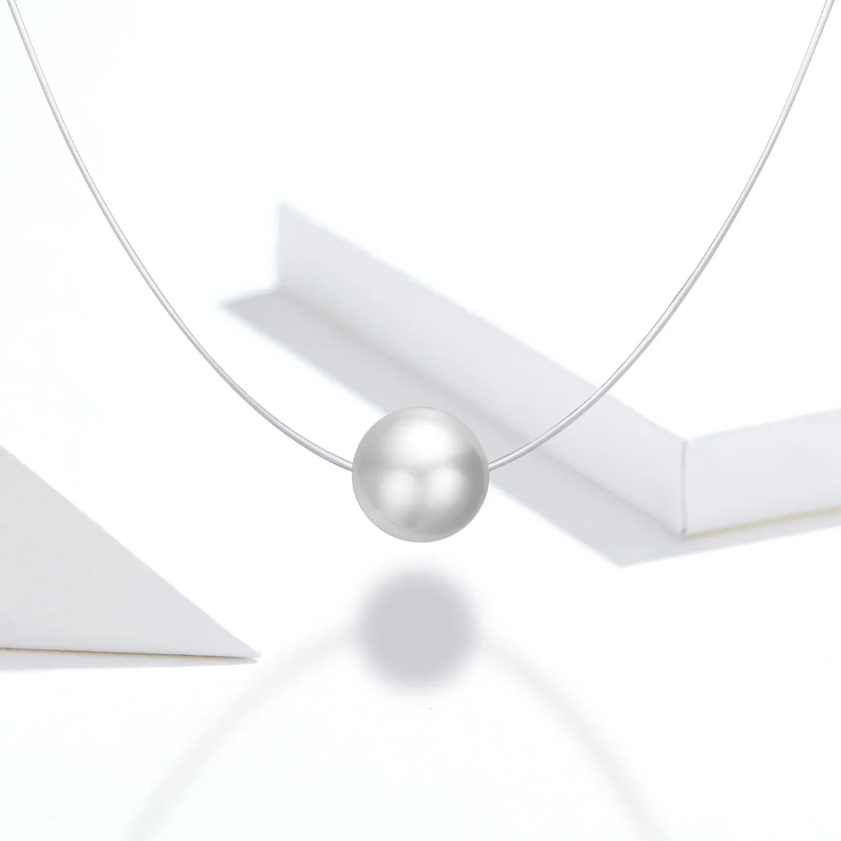 Fine Pearl Silver Jewelry Beautiful 925 Sterling Silver Beaded White Pearl Personalised Necklace for Women Plated 18k Gold