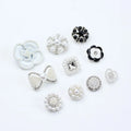 JFFB039 New Style Peals Button Cufflink Carving Plated Metal Shirt Coat Decoration Buttons Engraved Patterns Material Zinc Alloy