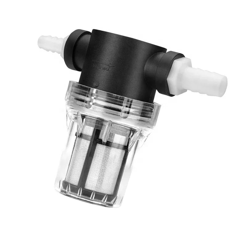Garden Irrigation 1/4" Quick Connect Micro Filter Stainless Steel 100 Mesh Slip Lock Mini PP  Water Sediment Filter