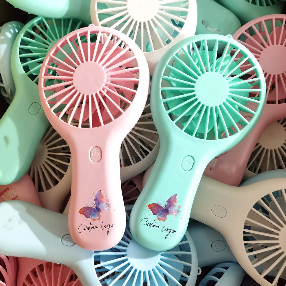 Portable Usb Handheld Ceiling Fan Lash Table Fan Summer Must Have Rechargeable Battery Portable Air Cooling Usb Mini Fan