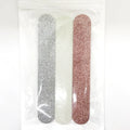 Double-Sided EVA Material Disposable Glitter Nail File Emery Board with CPP Bag Packing