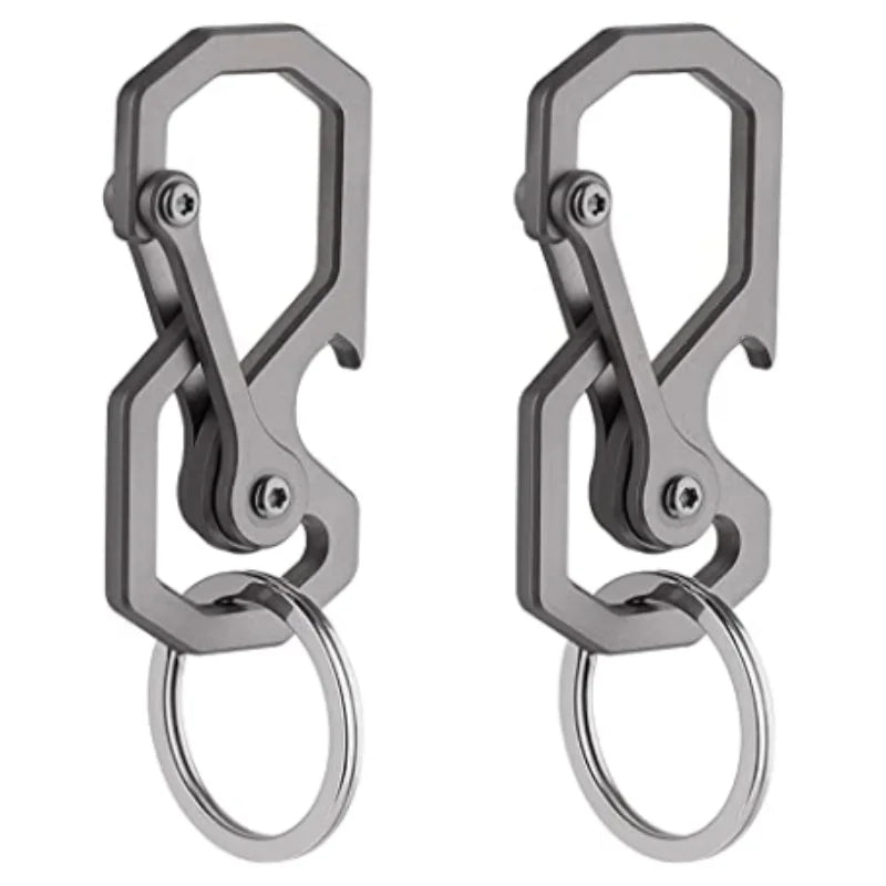 Hot Selling Heavy Duty Car Key Chains Organizer for Men and Women Titanium Key Chain Multifunctional Carabiner Keychain