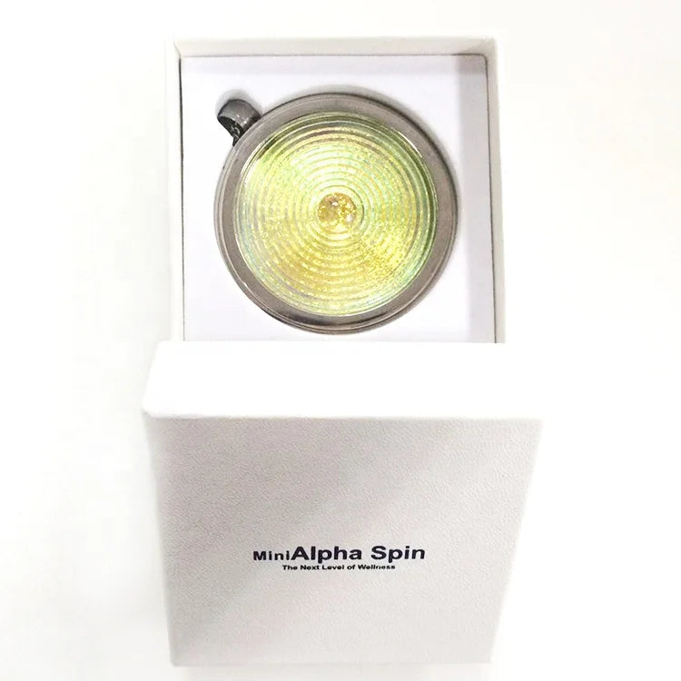 High Quality Mini Alpha Spin Energy Pendant JM Stainless Steel & Glass Good for Children's Health Gift