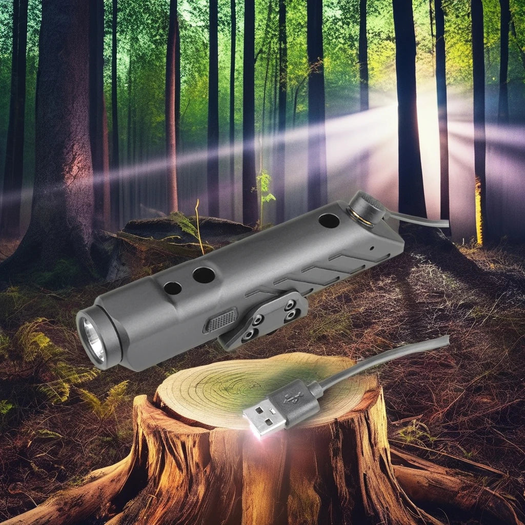 RichFire IP66 Waterproof Outdoor Aluminum Tactical Flashlight with 1700LM Green & White Laser Light New Model