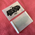 Soft Touch Silk Screen Printing Satin logo Labeleco-friendly Hot Sale Shiny End Fold Collar Satin Label