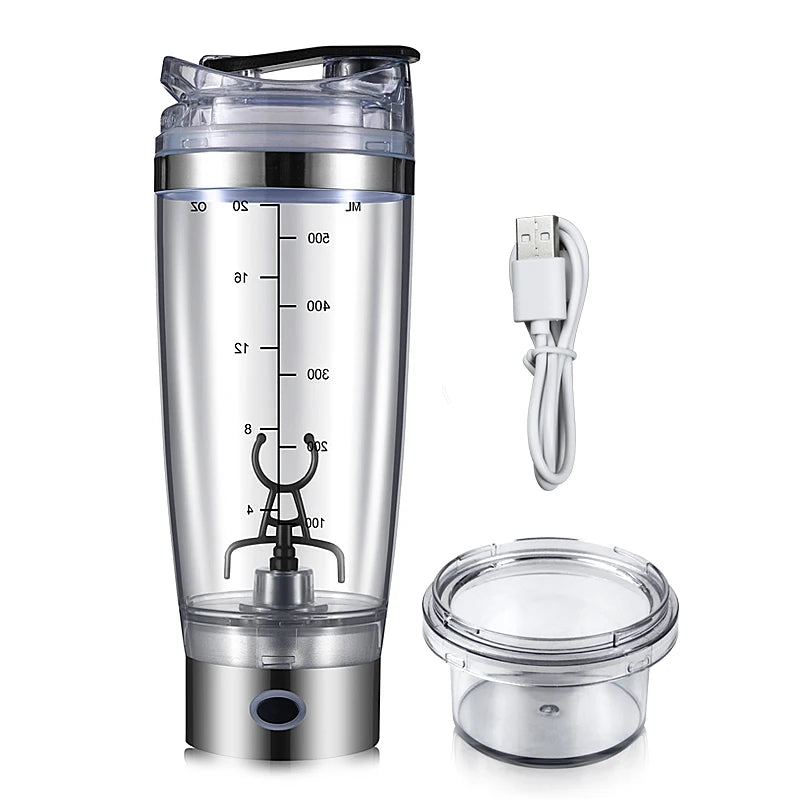B22078R Custom Wholesale Electric Shaker Cup Protein Gym Sport Shaker Bottle Mixer Electric Protein Shaker Bottle Blender