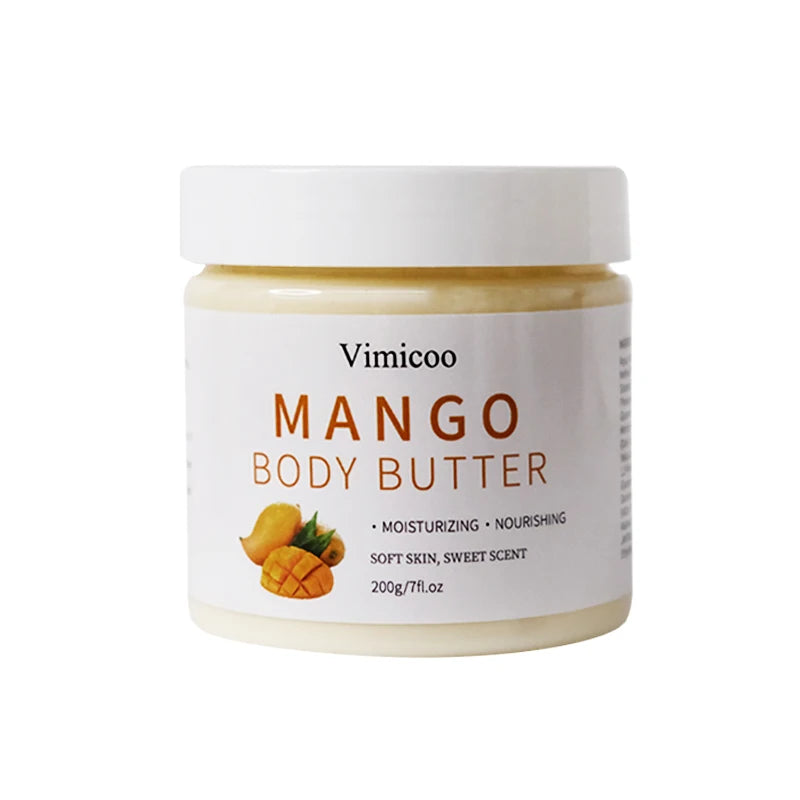 Wholesale Mango Body Butter Skin Care Whitening Hydrating Organic Vegan Cosmetics Beauty Body Skincare Cream Lotion Mango Butter