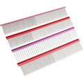 Pet Dog Cat Comb Teddy Light Aluminum Beauty Comb Straight Row Comb Open Knot