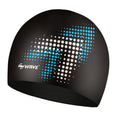 Wave Customized Design Cloth Fabric Swim Cap Silicone Printing College Latex Swim Caps