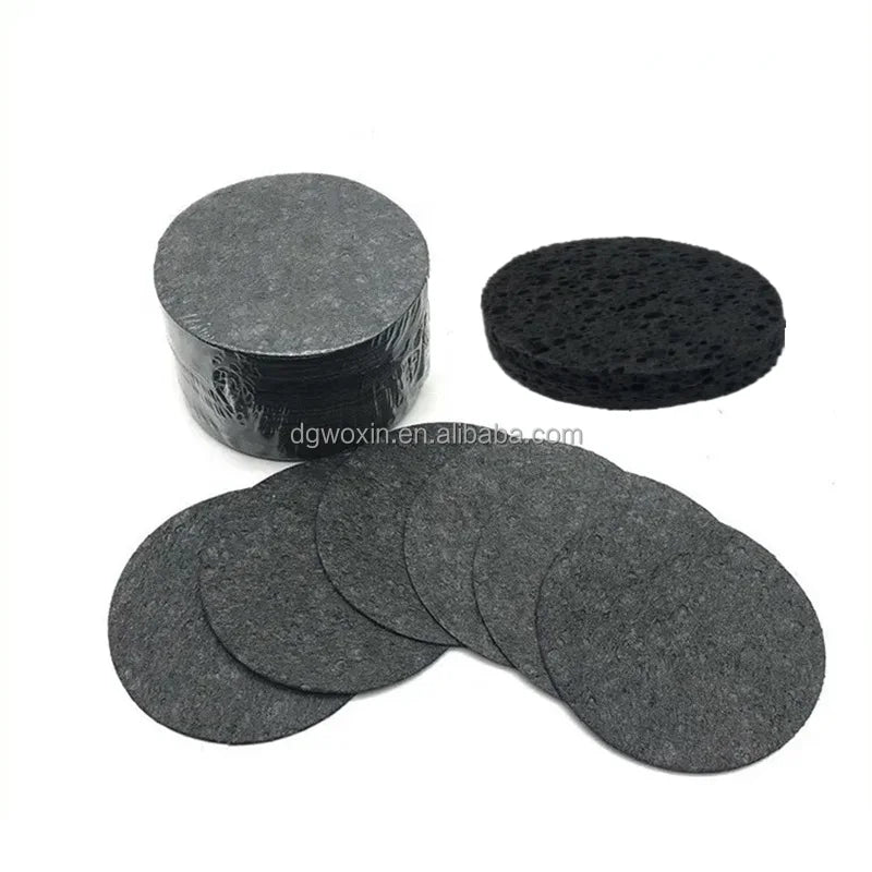 Natural Cosmetic Cellulose Sponge Facial Cleaning Pad Round Heart Shape Compressed Soft Beauty Accessory for Spa Use