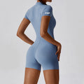 2023 One Piece Workout Yoga Jumpsuit OEM ODM Custom Logo Sportswear Women's Playsuits High Waist Gym Fitness Activewear