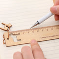 Study Stationery Ruler 15cm 20cm 30cm Wood Ruler Wholesale Photographic Props Decorative Pieces Log Rulers