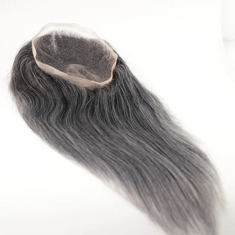 EMEDA Clearance Mens Toupee Mono Toupee in Color 740 Toupees for Men 12 Inches