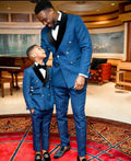 Custom Made 2025 Floral Pattern Wedding Tuxedos Mens Shawl Lapel Double Breasted Groom Wear Formal Prom Men Suit Blazer 2 Pcs