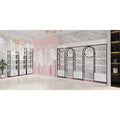 Interior Design Makeup Shelf for Shop Custom Cosmetic Display showcase with Led Perfume Shelf Display