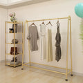 Iron Shopping Garment Gold Display Clothes Rack Clothes Display Rack in Shopping Mall
