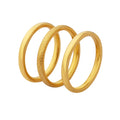 Hot Sale Frosting Smooth Stainless Steel Ring Waterproof Ring Set