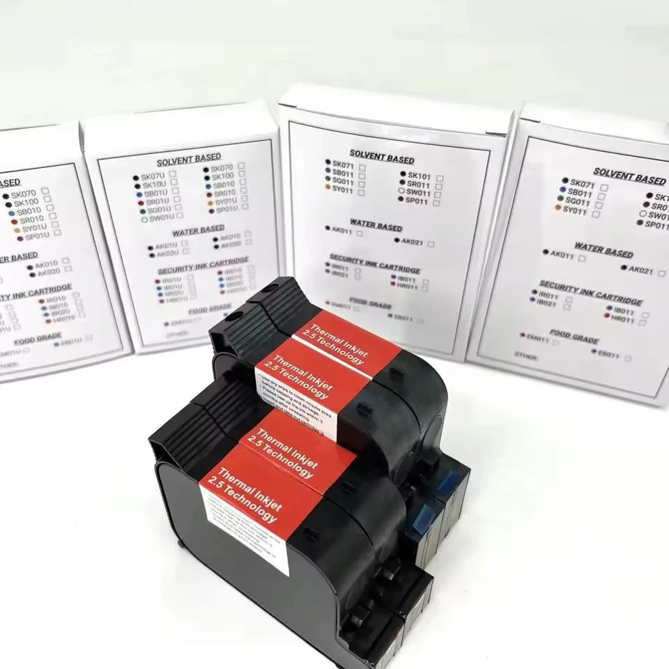 12.7mm 2580 2590 Tij 2.5 Quick Drying Ink Cartridge for TIJ Handheld Printer and Online Coding Machine