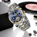 RUIXINE R713 Sapphire Glass Men Watch Fully Automatic Mechanical Movement 50 M Waterproof All Stainless Steel Wristwatches