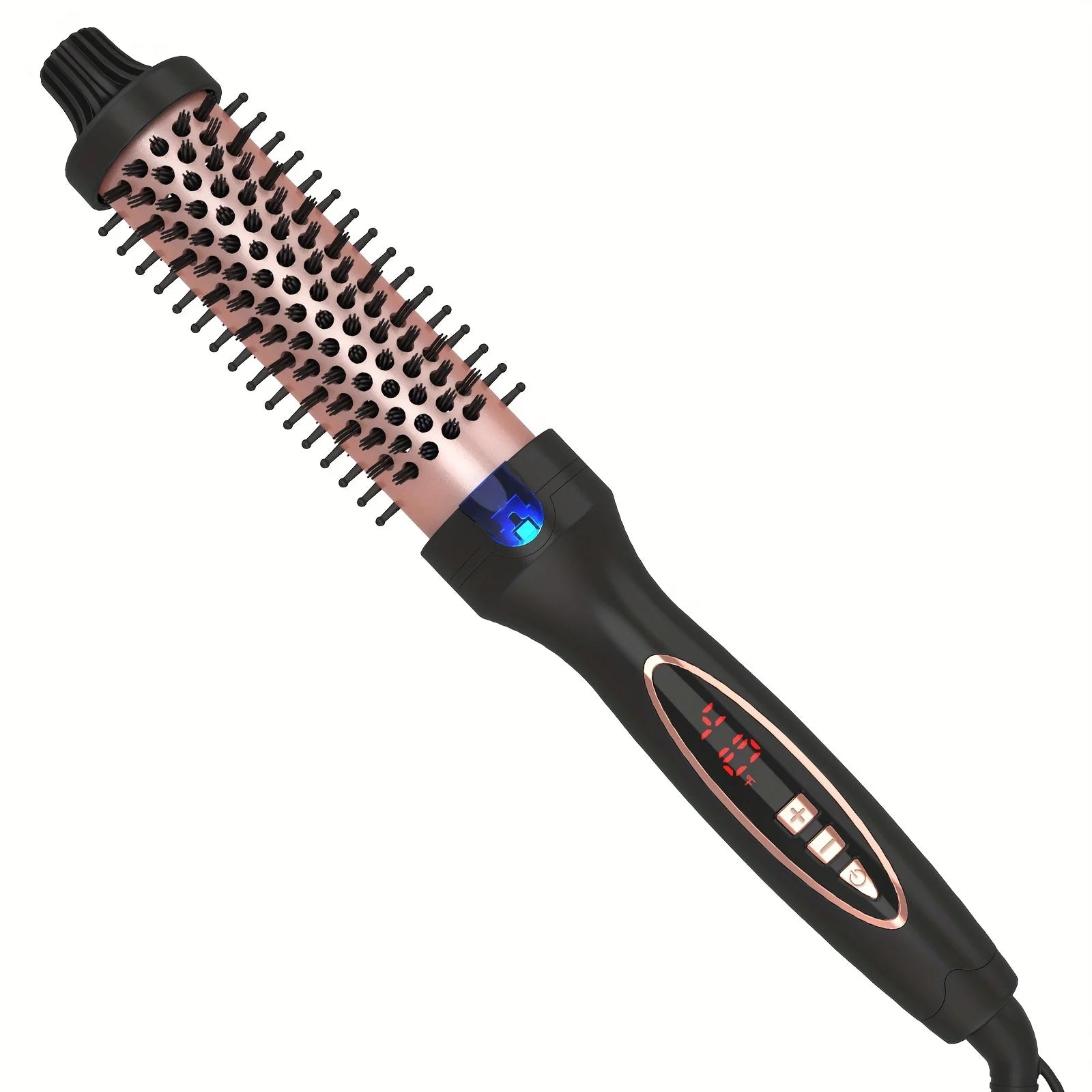 Wavytalk Pro 1 1/2 Inch Ionic Heated Ceramic Brush for Smoother Hair Thermal Blowout Look LED PTC Dual Voltage Hotel Electric