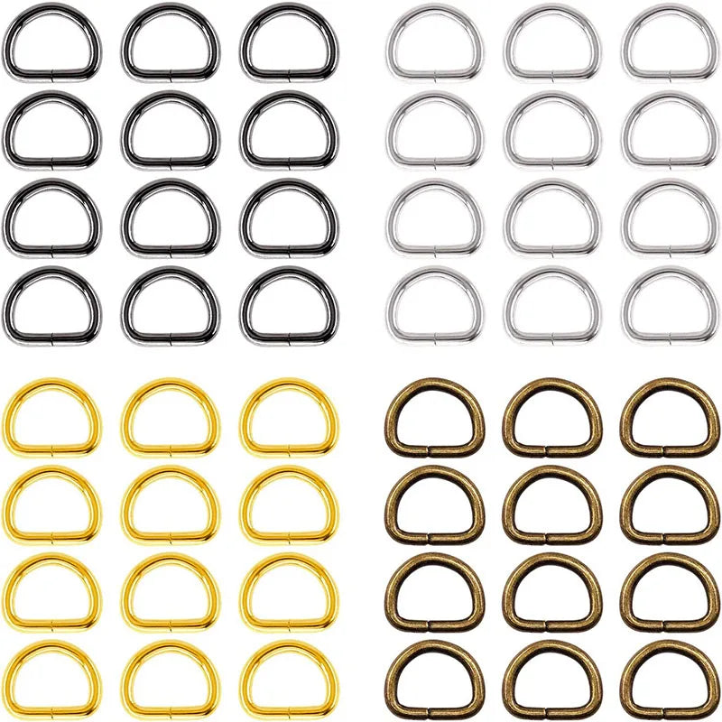 Top Sale Handbags Hardware Iron High Corrosion Resistance Metal D Ring Buckles Hardware Bag Accessories