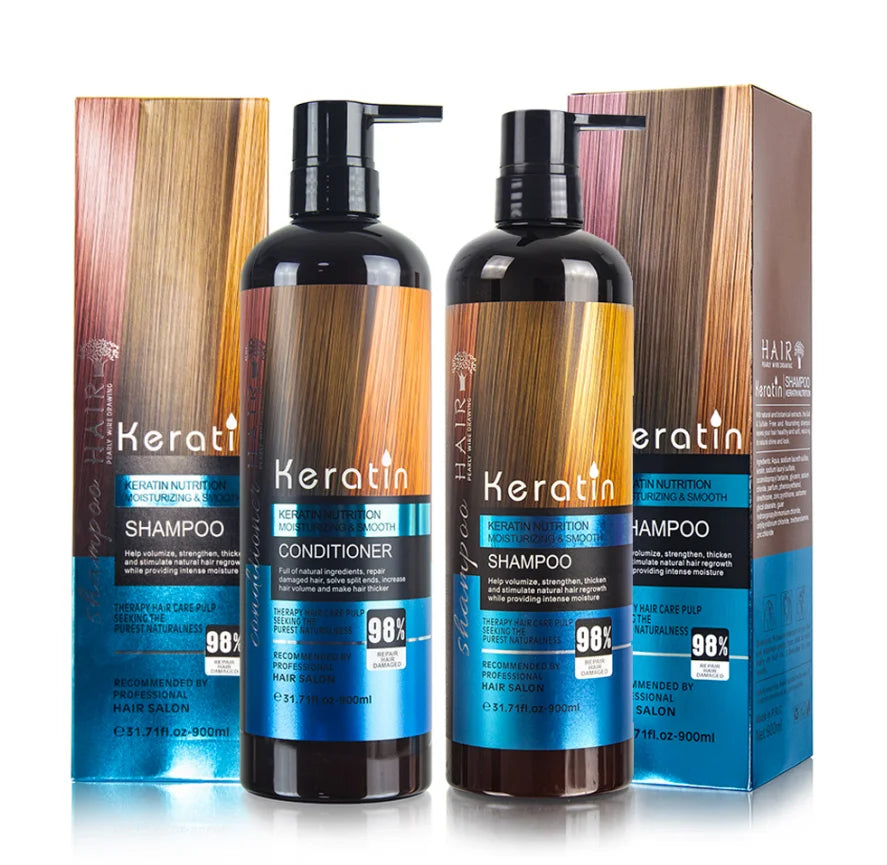 Hair Repair Moisturize New Keratin Shampoo Conditioner Hair Care Set
