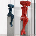 Customize Outdoor Wedding Home Decoration Fiberglass Resin Modern Flower Girl Sculpture