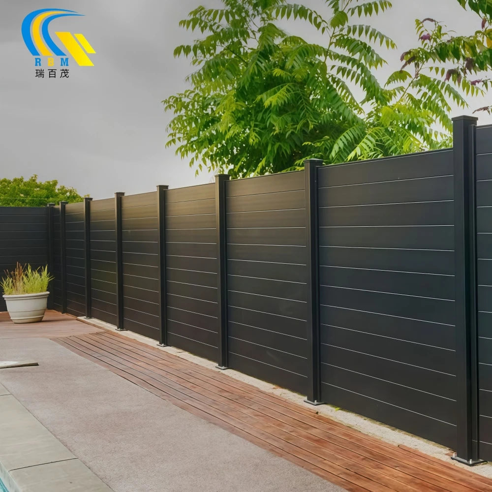 Customizable DIY Garden Privacy Aluminum Fence Panels Outdoor Aluminum Fencing for House Use Decorative Metal Alu Material