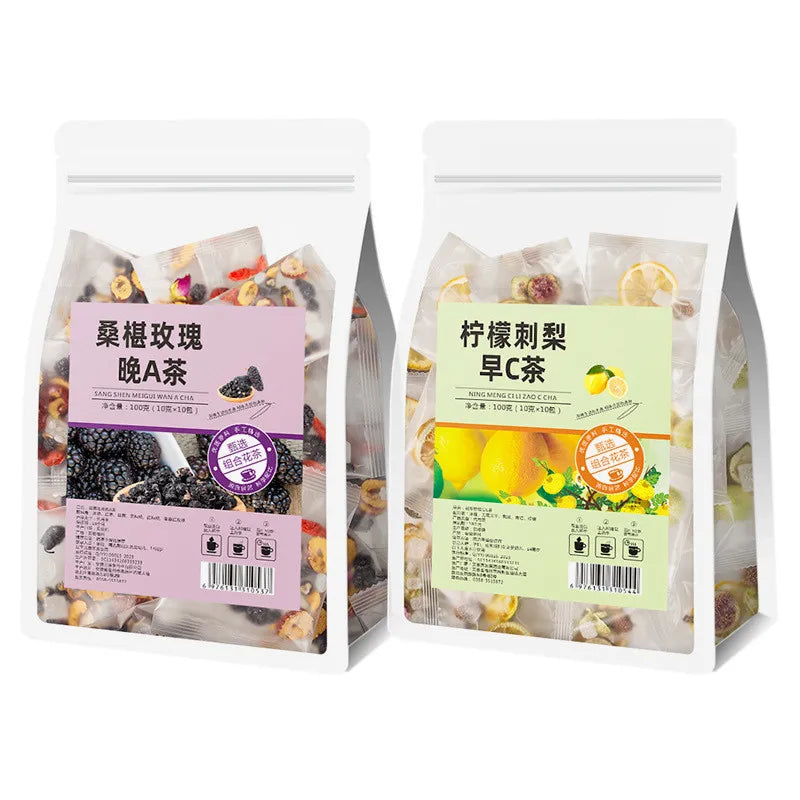 Natural Morning C and Evening a Fruit Tea Detox Tea Morning Chinese Health Tea