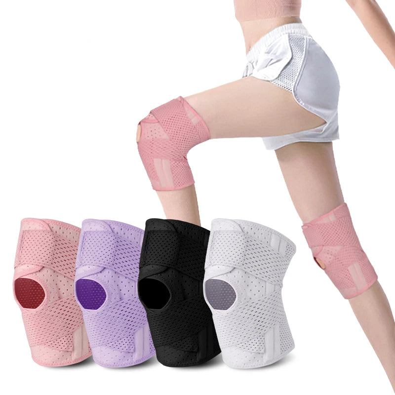 2191#Knee Brace with Side Stabilizers Meniscus Knee Pain Relief Knee Support