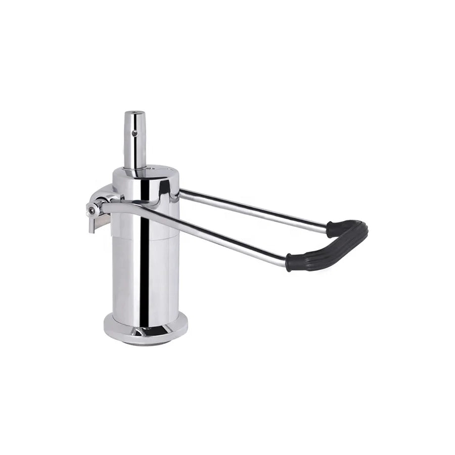 Hydraulic Barber Chair Pump Parts Swivel Lifting Function Adjustable Solid Metal Footrest Durable Metal Salon Equipment
