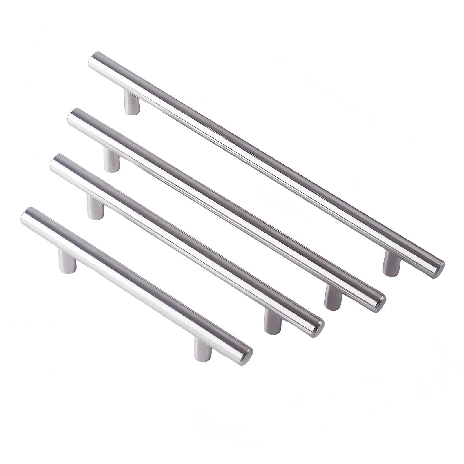 Modern Stainless Steel T Bar Handle Pull Knob for Kitchen Cabinets Furniture and Cupboard Drawers Adjustable Wardrobe Knob