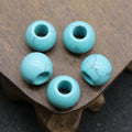 2025 Fashion Natural Stone Beads Blue Turquoise Beads 12mm Loose Beads Wholesale