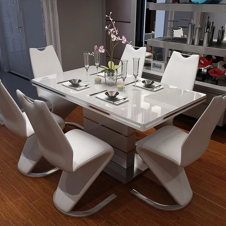 Top Selling Home Furniture Glass Dining Table Set for Wedding