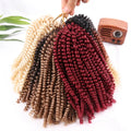 Julianna Kanekalon Ombre Spring Twist 8 12 Inches Wholesale Spring Braids Ombre Curly Nubian Spring Twist Crochet Braid Hair
