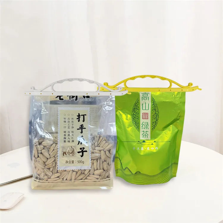 Durable Reusable Eco-Friendly PP Flexible Large Kitchen Bag Clip Food Snack Sealer Home Food Storage Airtight Sealing