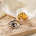 Irregular Statement Ring Stainless Steel Jewelry Gift Rings 18k Gold Plated Non Tarnish Chunky Bold Rings Women