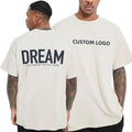 100% Cotton Custom Plus Size Men's T-Shirt Solid Color Breathable Loose Fit Stylish Crewneck Casual Short Sleeve Print Design