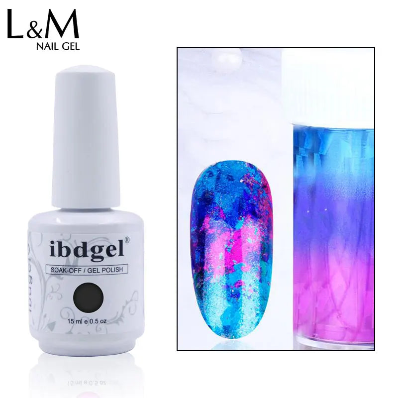 Ibdgel 3D Transfer Printing Foil Gel Non Toxic Nail stamping Polish Nail Art Design Paint UV LED Nail Supplier