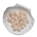 10-11mm Baroque Natural Freshwater Pearl Earrings Necklace Handwoven Small Flower Ball White Color Accessories Jewelry Making