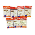 SHSX 6pcs/bag Mini Fishing Float Bobber Seven-star Oval Luminous Fishing Float Foam Instead of the Space Beans