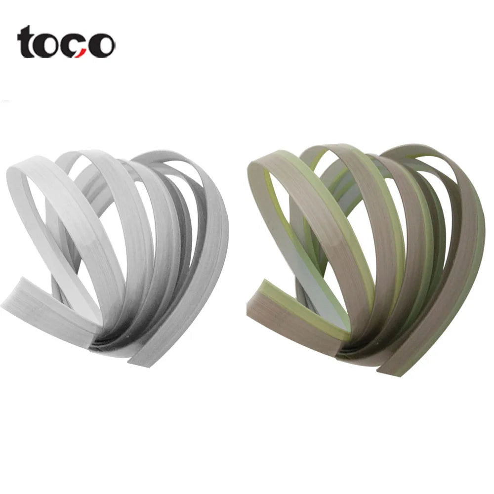 TOCO PVC Edge Banding 4mm Edging for Furniture Use for Certified 9mm-120mm Width OEM & Sample Orders Accepted